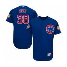 Men's Chicago Cubs #38 Brad Wieck Royal Blue Alternate Flex Base Authentic Collection Baseball Player Jersey