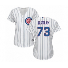 Women's Chicago Cubs #73 Adbert Alzolay Authentic White Home Cool Base Baseball Player Jersey