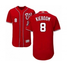 Men's Washington Nationals #8 Carter Kieboom Red Alternate Flex Base Authentic Collection Baseball Player Jersey