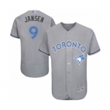 Men's Toronto Blue Jays #9 Danny Jansen Authentic Gray 2016 Father's Day Fashion Flex Base Baseball Player Jersey