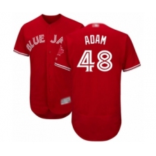 Men's Toronto Blue Jays #48 Jason Adam Scarlet Alternate Flex Base Authentic Collection Alternate Baseball Player Jersey