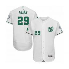 Men's Washington Nationals #29 Roenis Elias White Celtic Flexbase Authentic Collection Baseball Player Jersey