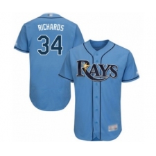 Men's Tampa Bay Rays #34 Trevor Richards Columbia Alternate Flex Base Authentic Collection Baseball Player Jersey