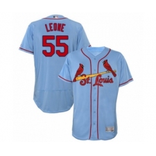 Men's St. Louis Cardinals #55 Dominic Leone Light Blue Alternate Flex Base Authentic Collection Baseball Player Jersey