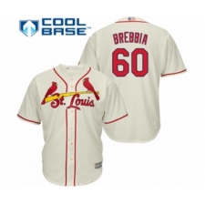 Youth St. Louis Cardinals #60 John Brebbia Authentic Cream Alternate Cool Base Baseball Player Jersey