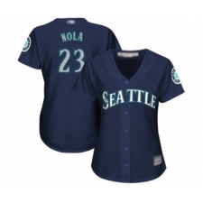 Women's Seattle Mariners #23 Austin Nola Authentic Navy Blue Alternate 2 Cool Base Baseball Player Jersey