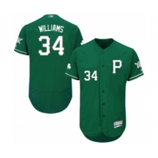Men's Pittsburgh Pirates #34 Trevor Williams Green Celtic Flexbase Authentic Collection Baseball Player Jersey