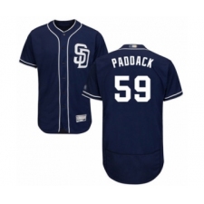 Men's San Diego Padres #59 Chris Paddack Navy Blue Alternate Flex Base Authentic Collection Baseball Player Jersey