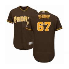 Men's San Diego Padres #67 David Bednar Brown Alternate Flex Base Authentic Collection Baseball Player Jersey