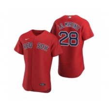Men's Boston Red Sox #28 J.D. Martinez Nike Red Authentic 2020 Alternate Jersey