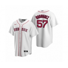 Men's Boston Red Sox #57 Eduardo Rodriguez Nike White Replica Home Jersey