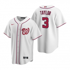 Men's Nike Washington Nationals #3 Michael A. Taylor White Home Stitched Baseball Jersey