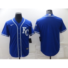 Men's Nike Kansas City Royals Blank Blue Alternate Stitched Baseball Jersey
