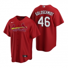 Men's Nike St. Louis Cardinals #46 Paul Goldschmidt Red Alternate Stitched Baseball Jersey