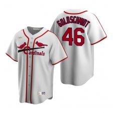 Men's Nike St. Louis Cardinals #46 Paul Goldschmidt White Cooperstown Collection Home Stitched Baseball Jersey