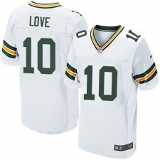 Men's Green Bay Packers #10 Jordan Love White Stitched NFL New Elite Jersey