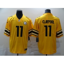 Men's Pittsburgh Steelers #11 Chase Claypool Limited Gold Inverted Legend Football Jersey