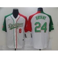 Men's Nike Los Angeles Dodgers #24 Kobe Bryant White Authentic Baseball Jersey