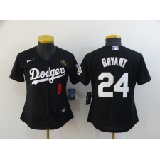Women's Nike Los Angeles Dodgers Kobe Bryant Black Jersey
