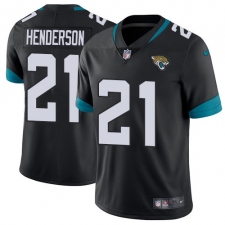 Men's Jacksonville Jaguars #21 C.J. Henderson Black Team Color Stitched Vapor Untouchable Limited Jersey