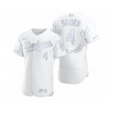 Men's Duke Snider #4 Los Angeles Dodgers White Awards Collection Retirement Jersey