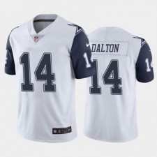 Men's Dallas Cowboys #14 Andy Dalton White Stitched Limited Jersey