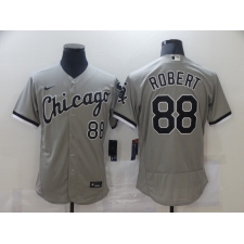 Men's Chicago White Sox #88 Luis Robert Nike Gray Home 2020 Replica Player Jersey