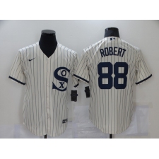 Men's Nike Chicago White Sox #88 Luis Robert Cream Game 2021 Field of Dreams Jersey