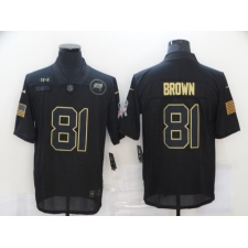 Men's Tampa Bay Buccaneers #81 Antonio Brown Black Nike 2020 Salute To Service Limited Jersey