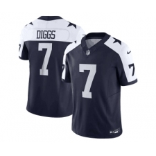 Men's Nike Dallas Cowboys #7 Trevon Diggs Navy Thanksgiving 2023 F.U.S.E. Limited Stitched Football Jersey