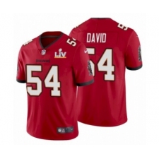 Women's Tampa Bay Buccaneers #54 Lavonte David Red 2021 Super Bowl LV Jersey