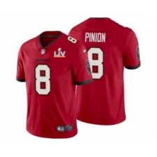 Youth Tampa Bay Buccaneers #8 Bradley Pinion Red 2021 Super Bowl LV Jersey