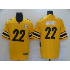 Men's Pittsburgh Steelers #22 Najee Harris Nike Yellow 2021 Draft First Round Pick Limited Jersey