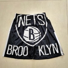 Men's Brooklyn Nets Black Classics Shorts