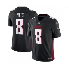 Men's Atlanta Falcons #8 Kyle Pitts Black 2023 F.U.S.E. Vapor Untouchable Limited Stitched Football Jersey