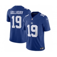 Men's Nike New York Giants #19 Kenny Golladay Blue 2023 F.U.S.E. Vapor Untouchable Limited Stitched Jersey