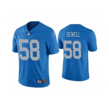 Men's Detroit Lions #58 Penei Sewell 2021 Football Draft Blue Vapor Untouchable Stitched Limited Jersey