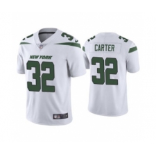 Men's New York Jets #32 Michael Carter 2021 White Vapor Untouchable Limited Stitched Football Jersey
