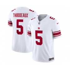 Men's Nike New York Giants #5 Kayvon Thibodeaux White 2023 F.U.S.E. Vapor Untouchable Limited Stitched Jersey