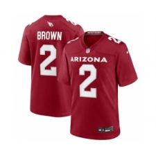 Men's Arizona Cardinals #2 Marquise Brown Red Stitched Game Football Jersey