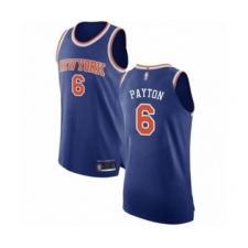 Men's New York Knicks #6 Elfrid Payton Authentic Royal Blue Basketball Jersey - Icon Edition
