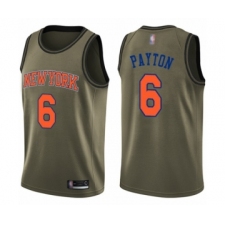 Youth New York Knicks #6 Elfrid Payton Swingman Green Salute to Service Basketball Jersey