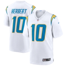Men's Los Angeles Chargers #10 Justin Herbert Nike White 2020 NFL Draft First Round Pick Game Jersey.webp