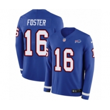 Youth Nike Buffalo Bills #16 Robert Foster Limited Royal Blue Therma Long Sleeve NFL Jersey