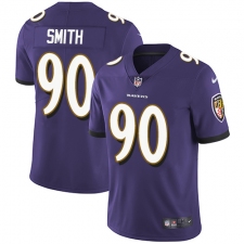 Youth Nike Baltimore Ravens #90 Za'Darius Smith Purple Team Color Vapor Untouchable Limited Player NFL Jersey