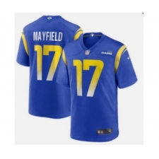 Men's Los Angeles Rams #17 Baker Mayfield Royal Vapor Untouchable Limited Stitched Football Jersey