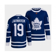 Men's Toronto Maple Leafs Black #19 Calle Jarnkrok Blue 2022 Reverse Retro Stitched Jersey