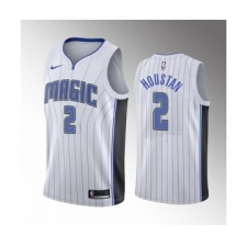 Men's Orlando Magic #2 Caleb Houstan White 2022 Draft Basketball Stitched Jersey