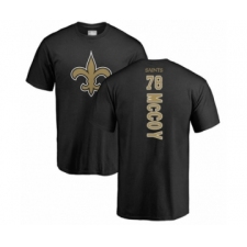 Football New Orleans Saints #78 Erik McCoy Black Backer T-Shirt