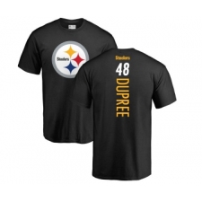Football Pittsburgh Steelers #48 Bud Dupree Black Backer T-Shirt